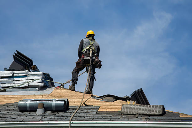 Professional Roofing technician working in Nahant, MA